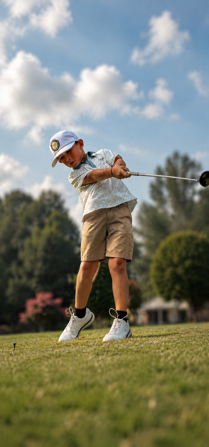 Youth Sandhills Timepiece Polo
